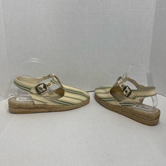 Apostrophe || Woman’s striped espadrilles size 7 - Picture 3 of 9